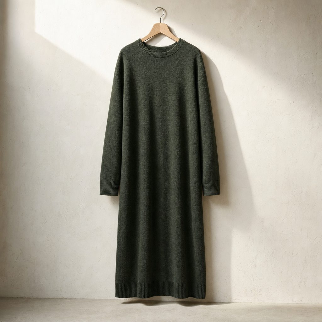 Vestido midi de punto